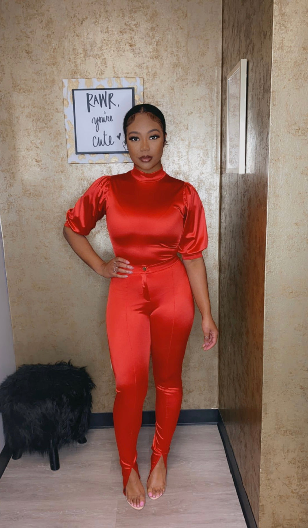 “Hawt Gurl” Bodysuit Pants Set