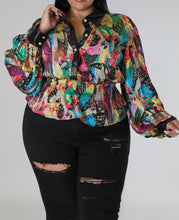 Load image into Gallery viewer, “Tropical” Peplum Top