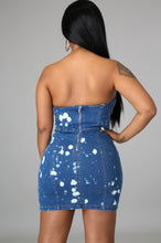 Load image into Gallery viewer, “Bleached” Denim Dress