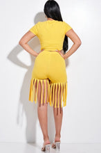 Load image into Gallery viewer, “Fringes” Biker Short Set