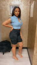 Load image into Gallery viewer, “Denim Cargo” as Bermuda Shorts