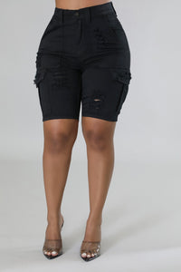 “Denim Cargo” as Bermuda Shorts
