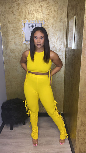“Mellow Yellow” Pants Set
