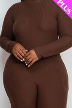 Load image into Gallery viewer, “Ribbed” Jumpsuit Plus