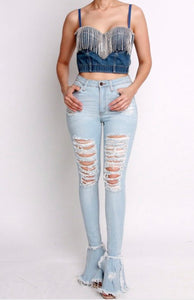 “Bell” Distressed Jeans